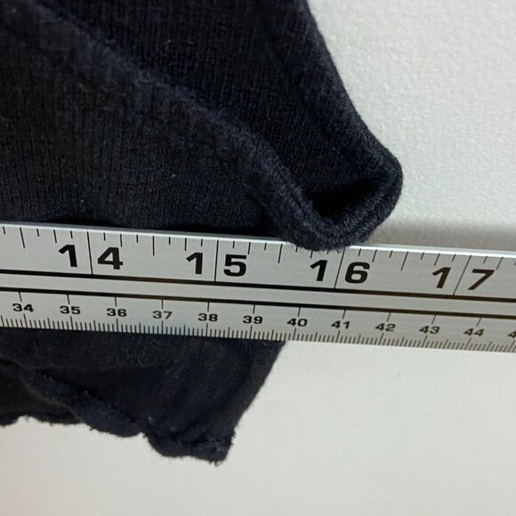 Monrow Maternity Tank Top Black Stretch Jersey Size Small Tie Front Adjustable S - Picture 8 of 9